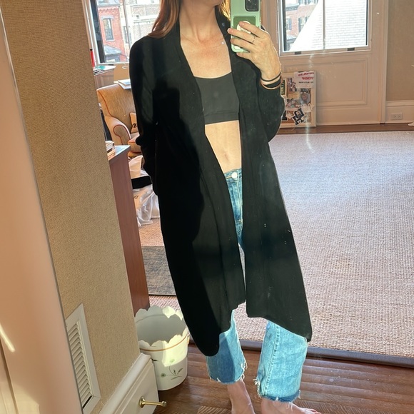 Two Bees Cashmere open front, medium, 100% cashmere, black - Picture 7 of 11